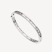 [Luxe jewelry]ZERO 1 SPIRAL LOGO SILVER BRACELET