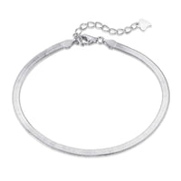 [Luxe jewelry]Flat Snake Bone Chain Blade Necklace