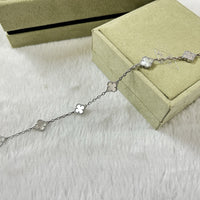 [Luxe jewelry]CLOVER 6 MOTIF WHITE MOP BRACELET