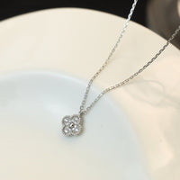 [Luxe jewelry]CLOVER MINI 9.5MM PENDANT DIAMOND NECKLACE