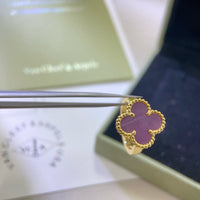 [Luxe jewelry]CLOVER  PURPLE VIOLET RING