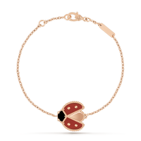 [Luxe jewelry]LUCKY SPRING 1 MOTIF PINK GOLD BRACELET