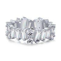 [Luxe jewelry]Delicate Multi Shape Tennis Ring