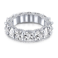 [Luxe jewelry]Gorgeous Round Cut Tennis Ring