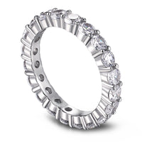 [Luxe jewelry]Sparkling Round Cut Tennis Ring