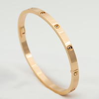 [Luxe jewelry]LOVE BRACELET 3.65MM 10 DIAMONDS