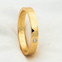 [Luxe jewelry]LOVE RING 4MM 1 DIAMOND