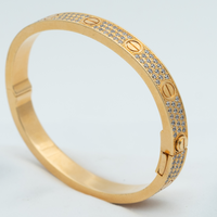 [Luxe jewelry]LOVE BRACELET 6.1MM DIAMOND-PAVED