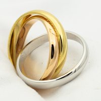 [Luxe jewelry]TRINITY RING GOLD PINK GOLD SILVER