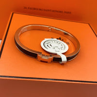 [Luxe jewelry]CLASSIC HM CLIC BLACK 8MM ENAMEL BRACELET