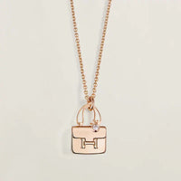 [Luxe jewelry]AMULETTE PEDANT ROSE GOLD NECKLACE