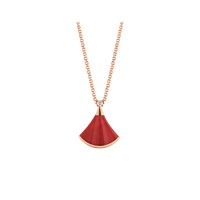 [Luxe jewelry]DREAM NECKLACE CARNELIAN 1 DIAMOND