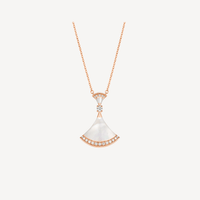 [Luxe jewelry]DREAM NECKLACE MOP PINK GOLD DIAMOND