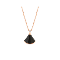 [Luxe jewelry]DREAM NECKLACE ONYX 1 DIAMOND