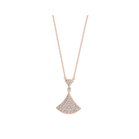 [Luxe jewelry]DREAM NECKLACE PINK GOLD FULL DIAMOND
