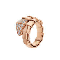 [Luxe jewelry]SERPENTI RING PINK GOLD DIAMOND