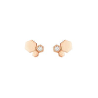 [Luxe jewelry]BEE LOVE PINK GOLD DIAMOND EARRINGS