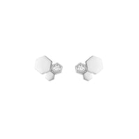 [Luxe jewelry]BEE LOVE SILVER DIAMOND EARRINGS