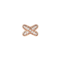 [Luxe jewelry]JEUX DE PINK GOLD DIAMOND EARRINGS