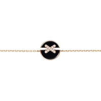 [Luxe jewelry]JEUX DE BRACELET ONYX PINK GOLD DIAMOND