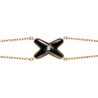 [Luxe jewelry]JEUX BRACELET ONYX PINK GOLD 1 DIAMOND