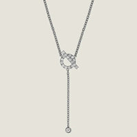 [Luxe jewelry]FINESSE SILVER DIAMOND NECKLACE