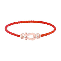[Luxe jewelry]FORCE 10 HALF DIAMOND PINK GOLD RED CORDERI LARGE AND MEDIUM MODEL