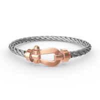 [Luxe jewelry]FORCE LARGE HORSESHOE NO DIAMOND BRACELET ROSE GOLD