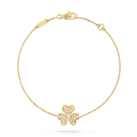 [Luxe jewelry]FRIVOLE GOLD FLOWER DIAMOND BRACELET