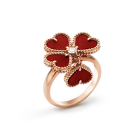 [Luxe jewelry]SWEET CLOVER CARNELIAN RING