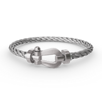 [Luxe jewelry]FORCE LARGE HORSESHOE NO DIAMOND BRACELET SILVER